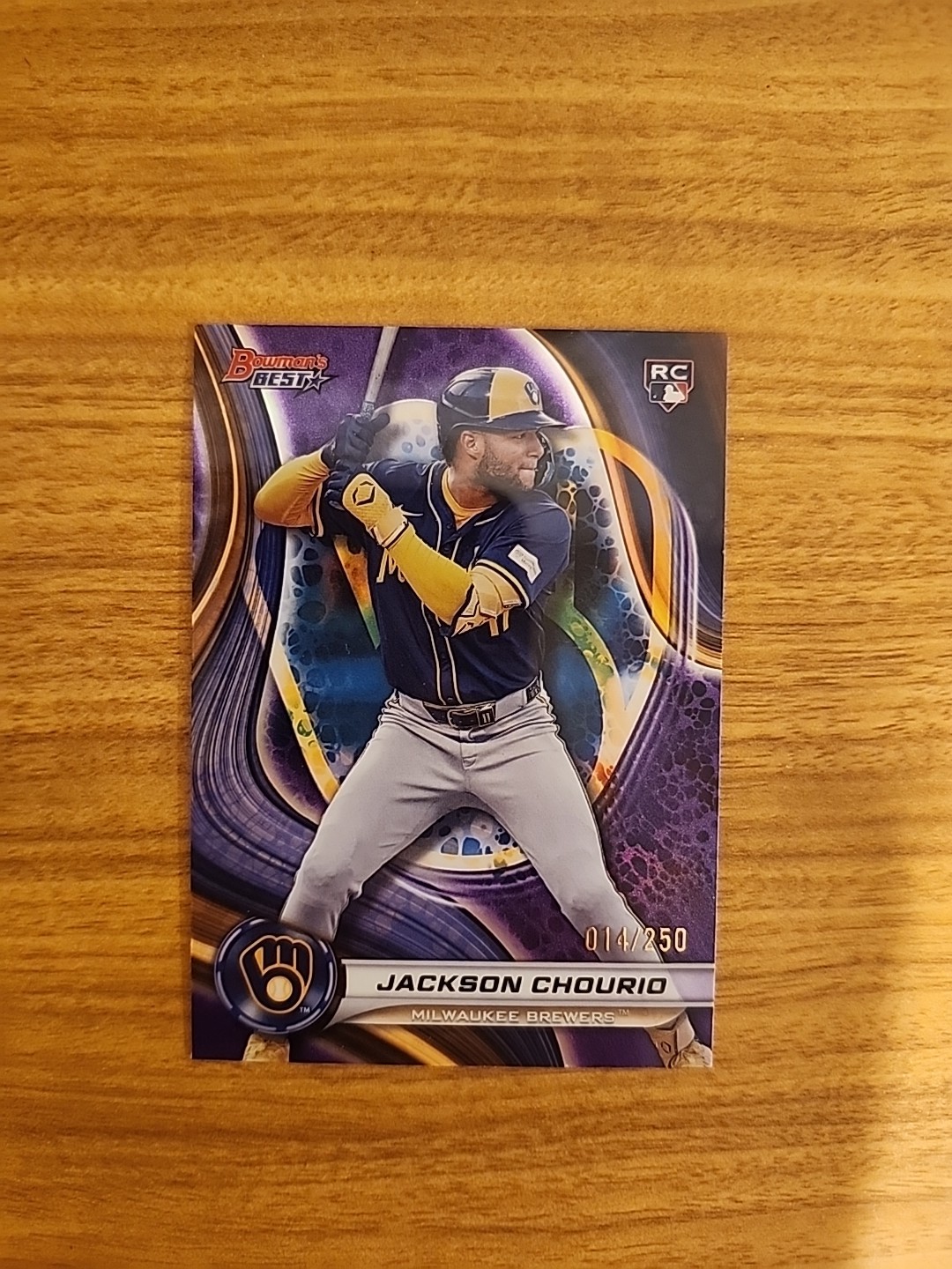 2024 Bowman's Best Purple Refractor Jackson Chourio RC 14/250