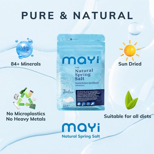 MAYİ Natürliches Frühling fein gemahlenes Salz 1,2 Pfund - 21 Unzen (1er Pack) - Bild 4 von 5
