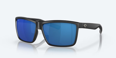 Costa Del Mar RINCONCITO POLARIZED Sunglasses Matte Black/Blue Mirror 580P Lens