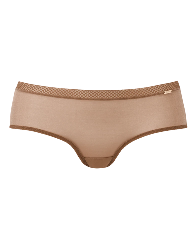 Gossard Glossies Sheer Shorts Panty Bronze 6274 NWT Comfort Seamless Lingerie - Image 3 of 4