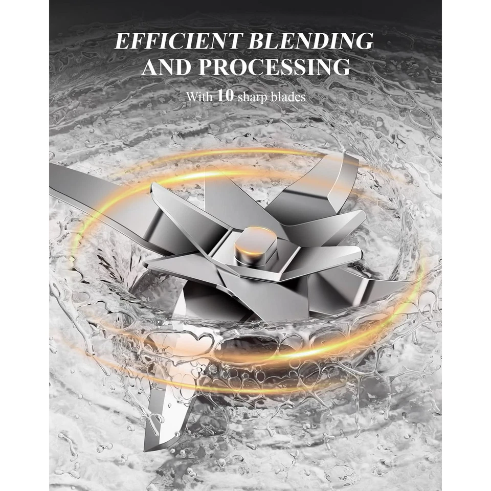 32oz 8-in-1 Automatic Soy Milk Maker with 20 Blades Auto Clean for Juice Food - Image 3 of 4