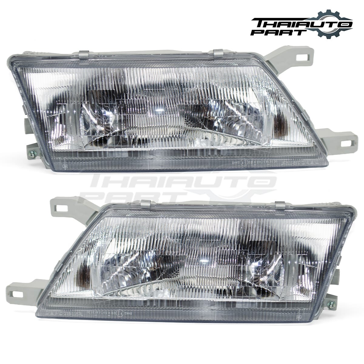 Head Lights Front Lamp Pair Clear Lens Fit Nissan Sunny B14