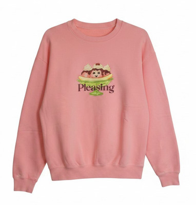 Pleasing by Harry Styles Sweatshirt M Pink Banana Split Graphic Unisex NEW