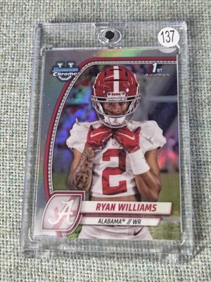 Ryan Williams 2024 Bowman University Chrome #53 Refractor Alabama Crimson Tide