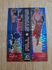 2021-22 Donruss Optic LUKA DONCIC TRAE YOUNG All Stars Blue Pulsar #11 SP