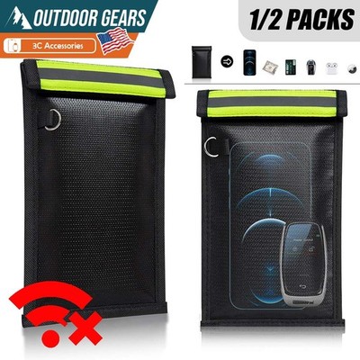 Faraday Bag Cell Phone Signal Blocking Shielding Pouch Wallet Case Anti-Tracking