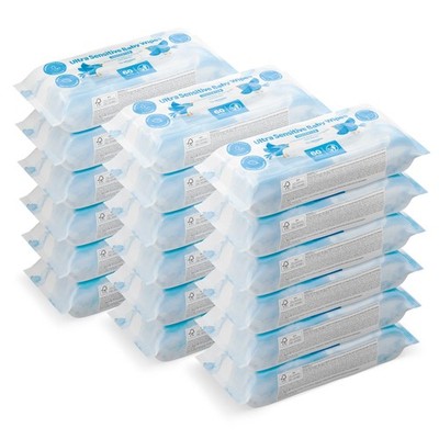 by Amazon Ultrasensitive Babyfeuchttücher 100% pflanzliche Fasern 99% Wasser
