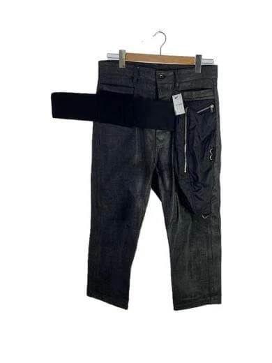 Rick Owens 17AW Denim Pantaloni con rivestimento glitter 31 Denim BLK Nero RR17F8304