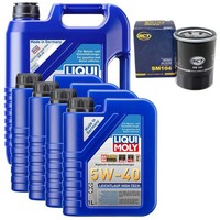 MotoröL Set High Tech 5W-40 Liqui Moly 9 Liter + ÖLfilter FüR Mitsubishi L200
