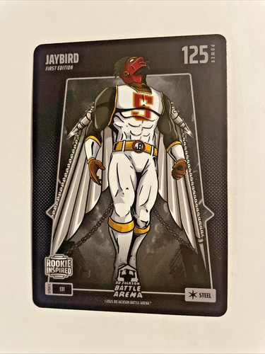 Jayden Daniels 2025 Bo Jackson Battle Arena Update Jaybird Steel Rookie Card!!