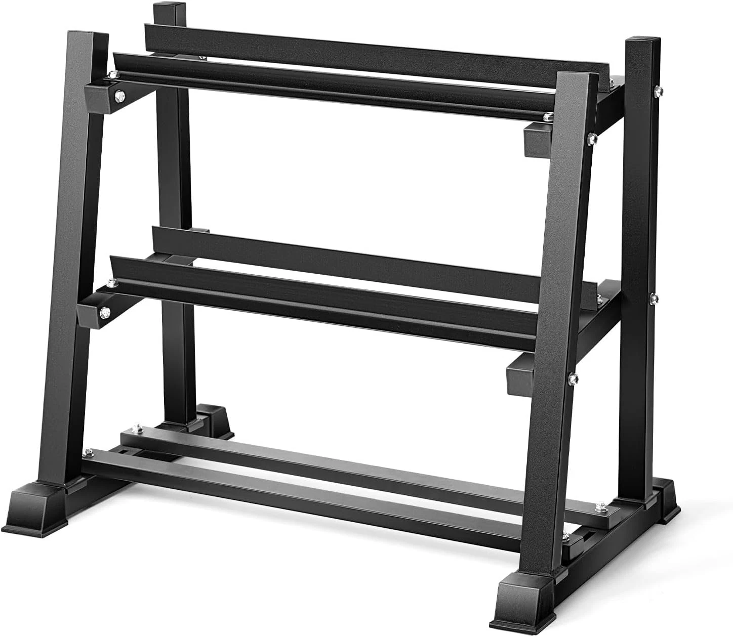 Dumbbell Rack with Weights Stand Home Gym Dumbbells Kettlebells 1100Lb