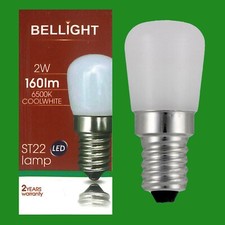 1x 2W LED Pygmy 6500K Cool White SES E14 Edison Screw Light Bulb Lamp Appliance