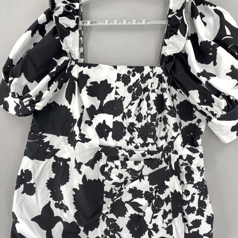 Vestido Christopher John Rogers X Target Floral Manga Abullonada Imitación Envolvente Talla 24W/26W Foto 4 de 4