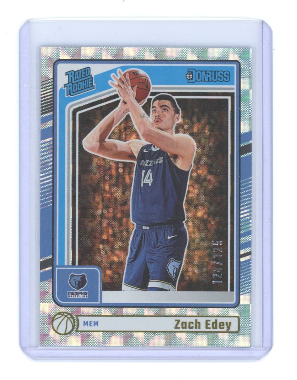 2024/25 Donruss Basketball Zach Edey Rated Rookie Crystals #124/125 #239 (Z1)