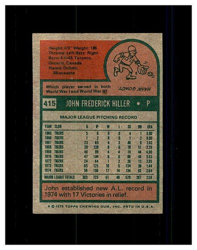 1975 TOPPS BASEBALL #221-440 YOU PICK SEE SCANS COMPLETE YOUR SET NEW LISTING - Picture 327 of 373