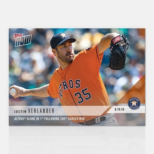 2018 Topps Now 616 Justin Verlander