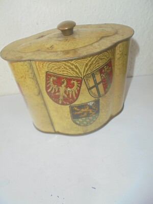 36666 Blechdose Dose Kaffee HAG Wappen selten 11cm tin