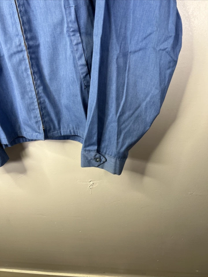 Chaqueta Sportsmaster Vintage Adulto XL Azul Cremallera Completa Harrington Años 60 True A99 Foto 2 de 4
