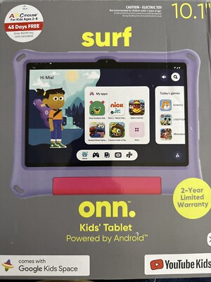 SURF Onn 10.1'' Kids Tablet 32GB  - Lavender - Open Box 2
