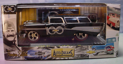 M2 Auto-Dreams   100 YEARS CHEVROLET   1957 CHEVROLET NOMAD  black 11-05