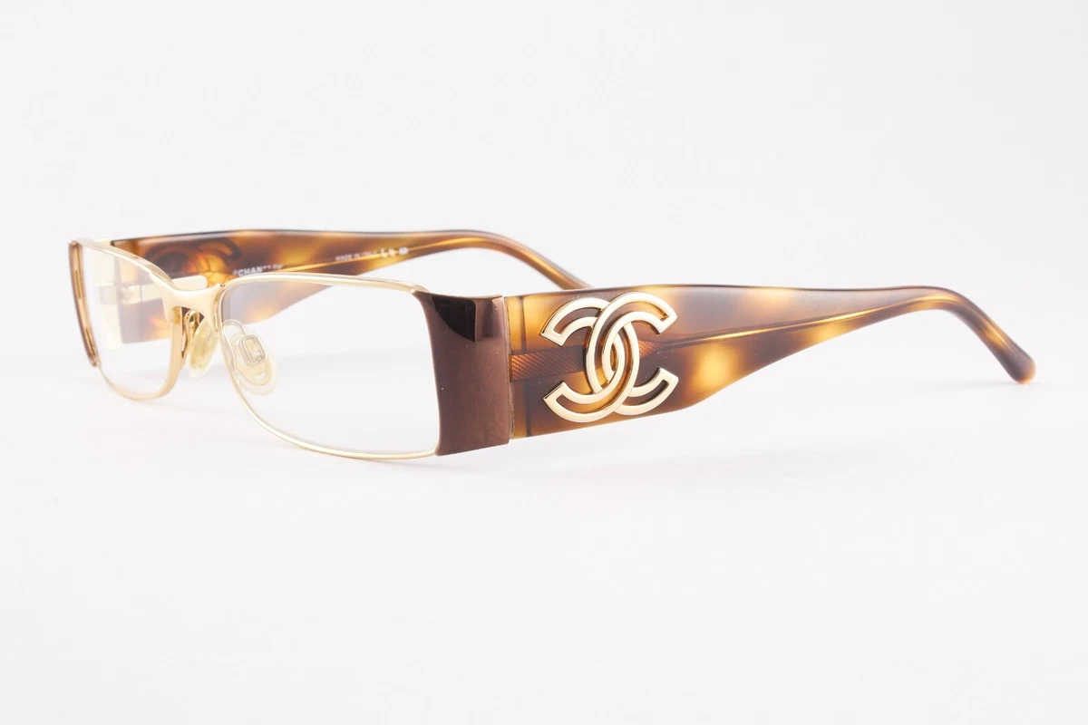 Very Rare Authentic Chanel 2119 C.361 51mm Gold Tortoise Frames Glasses  Italy