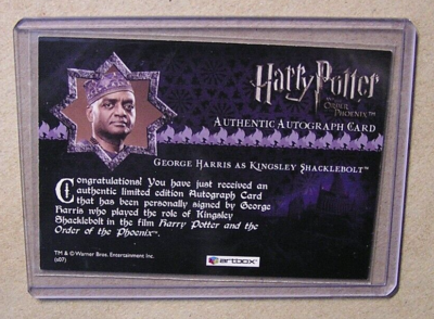Harry Potter-George Harris-Kingsley Shacklebolt-OOTP-Signature