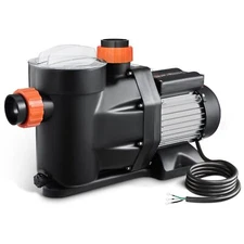 2 HP Single Speed Pool Pump - 122 GPM 3450 RPM 220V for Above Ground Pools
