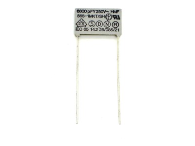 1x ERO 6800pF/250V~ F1710-268 6800pFy250V~ MKT (6,8nF,Kondensator)I204