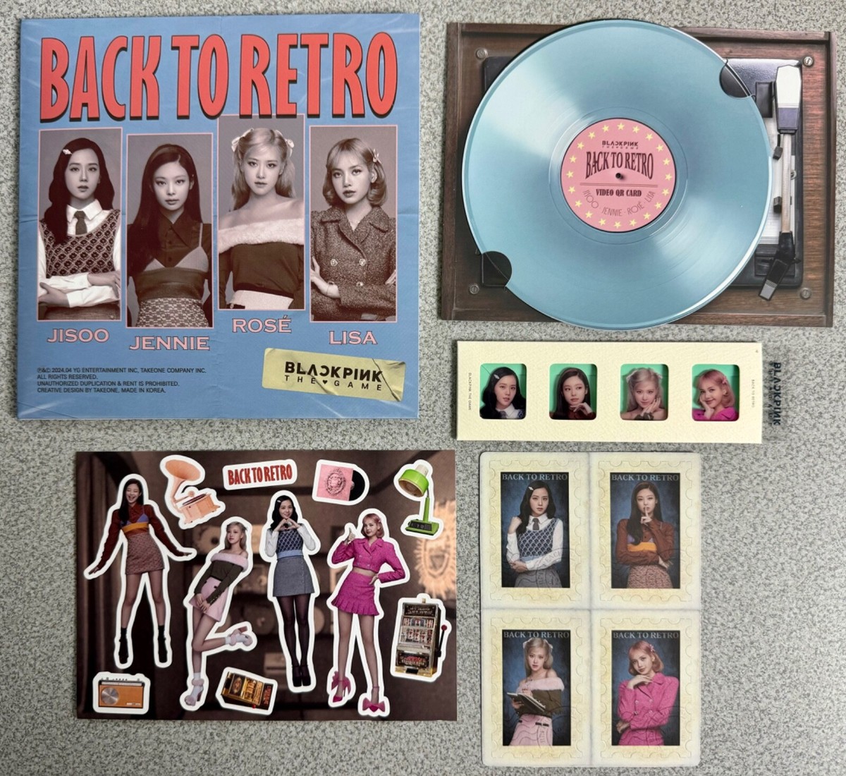 BLACKPINK BPTG BACK TO RETRO EDITION Package + Additional Items