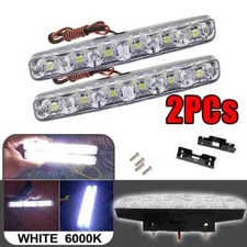 6LED DRL Daytime Running Lights 12V Super Bright Flexible Car Motorcycle Light