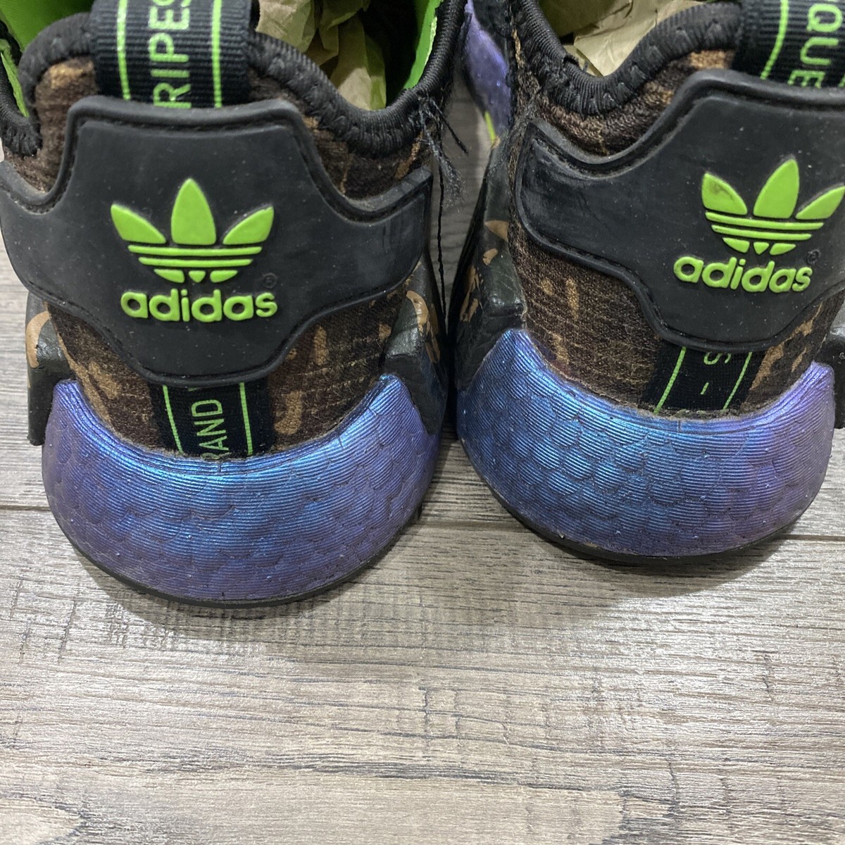 Size Adidas JuJu Smith-Schuster x NMD_R1 Black Camo Print