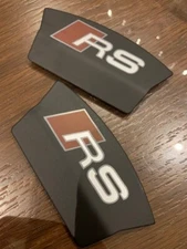 AUDI RS4 RS5 RS6 RS7 REAR BRAKE PAD CALIPER COVERS IN BLACK RS