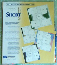 Creative Memories Short Cuts 225 Solid-Colored and Printed Geometric Shapes NEW