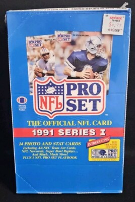 1991 NFL Pro Set The Official NFL Card Series 1 Sealed Box!