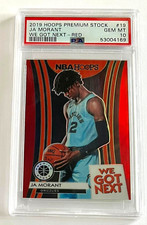 2019-20 Hoops Premium Stock Ja Morant We Got Next Red Prizm RC #19 PSA 10