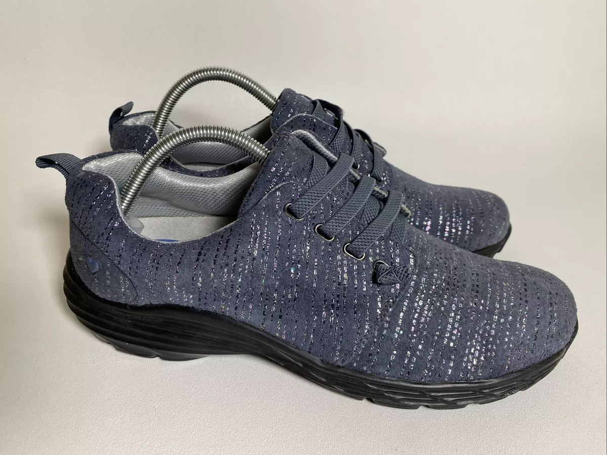 Nurse Mates Velocity Charcoal Gray With Sparkle Size 11 EUC Shoes Sneakers