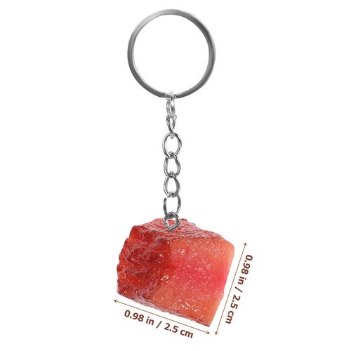 4 PCS Porte-clés Boeuf Simulé Pendentif Porte-clés points de vente Suspendu Imitation Nourriture