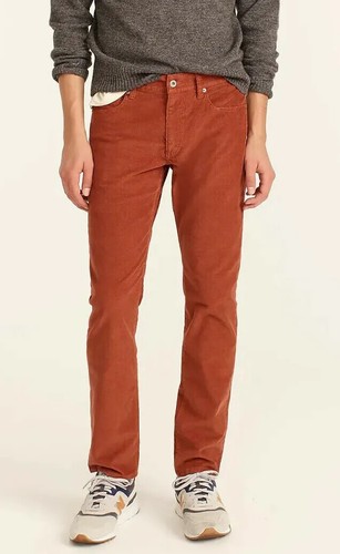 J Crew 484 Pant Rust Corduroy 34/30 