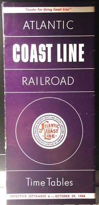 ATLANTIC COAST LINE RAILROAD Zeittafeln 6. September 1966