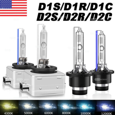 2x D1S/D1R/D2S/D2C 6000K 8000K OEM Replacement Xenon Headlight Light Bulbs Lamps