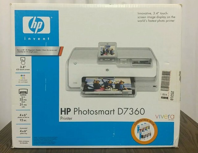 HP Photosmart D7360 Digital Photo Inkjet Printer for sale online | eBay