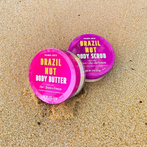 Trader Joe's Brazil Nut Body Butter & Brazil Nut Body Scrub NIB