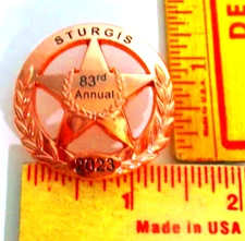 2023 Sturgis pin 83rd motorcycle rally collectible souvenir biker vest pinback