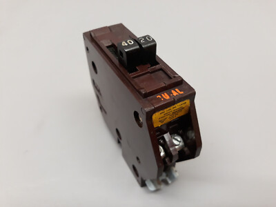 40/20 Amp Twin Wadsworth 40-20 Duplex / Twin 2 Pole B4020 Circuit Breaker