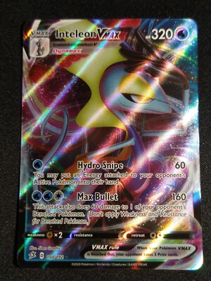 Inteleon VMAX (RCL 50/192) - Sword & Shield - Rebel Clash | International Cardex | Card Database + Card Tracker + Pack Opening Sim + Deck Builder | Pokéos
