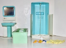 SINDY doll furniture lot set Bathroom Bedroom Dining Room