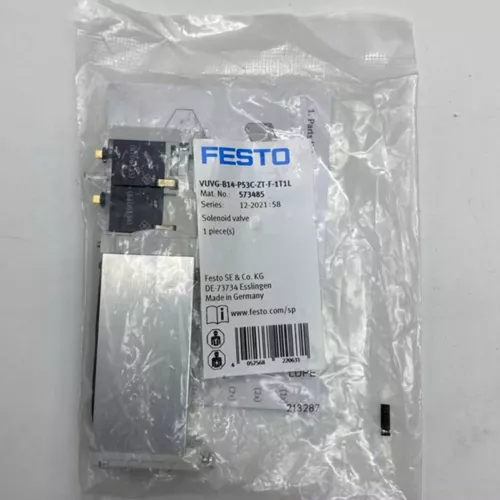US FREE TAX New FESTO VUVG-B14-P53C-ZT-F-1T1L 573485 Solenoid Valve - Picture 1 of 6