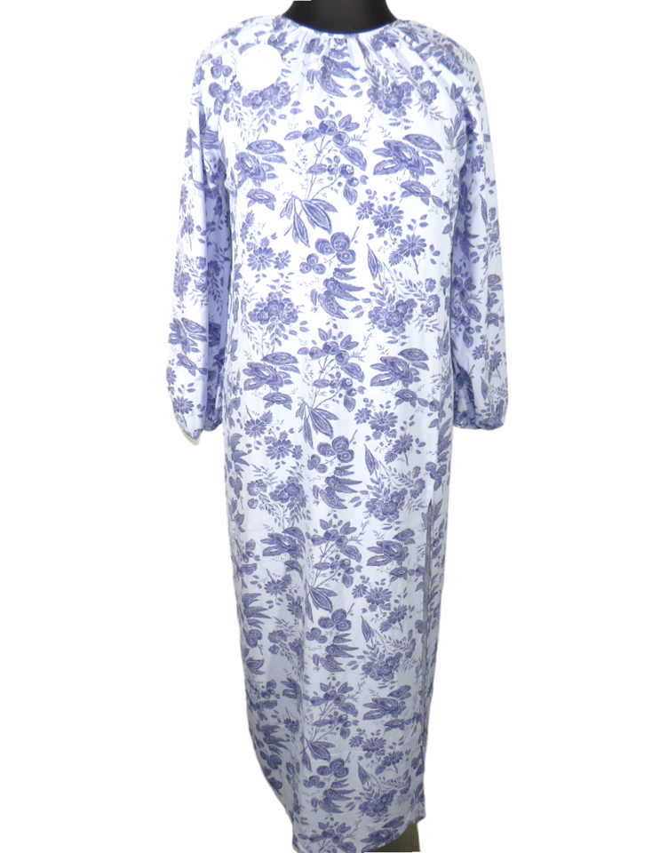 Hill House The Simone Dress Lilac Floral Flowy Textured Maxi Size