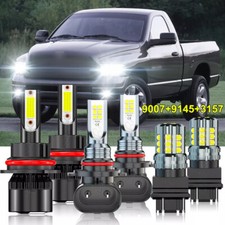For 2002-2005 Dodge Ram 1500 2500 3500 Led Headlightfog Bulbsturn Signal Lamp For 2002-2005 Dodge Ram 1500 2500 3500 Led Headlightfog Bulbsturn Signal Lamp