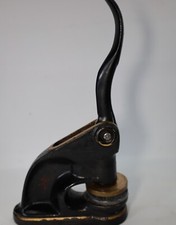 Antique Desk Letter Head Seal Press Paper Vintage Embossing Machine Office Stamp